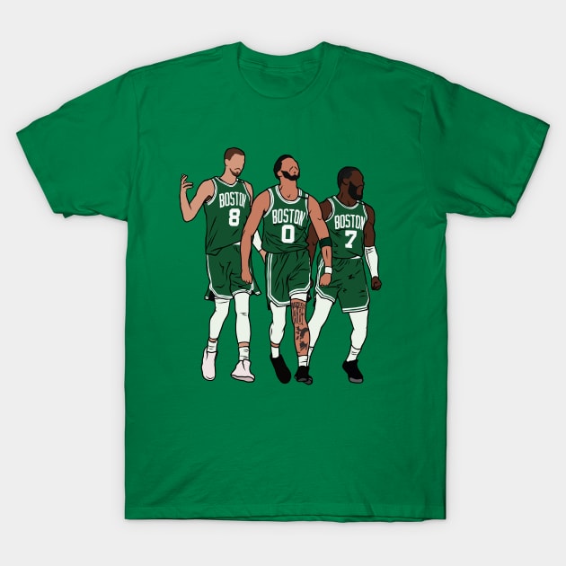 Kristaps Porzingis & The Jays T-Shirt by rattraptees